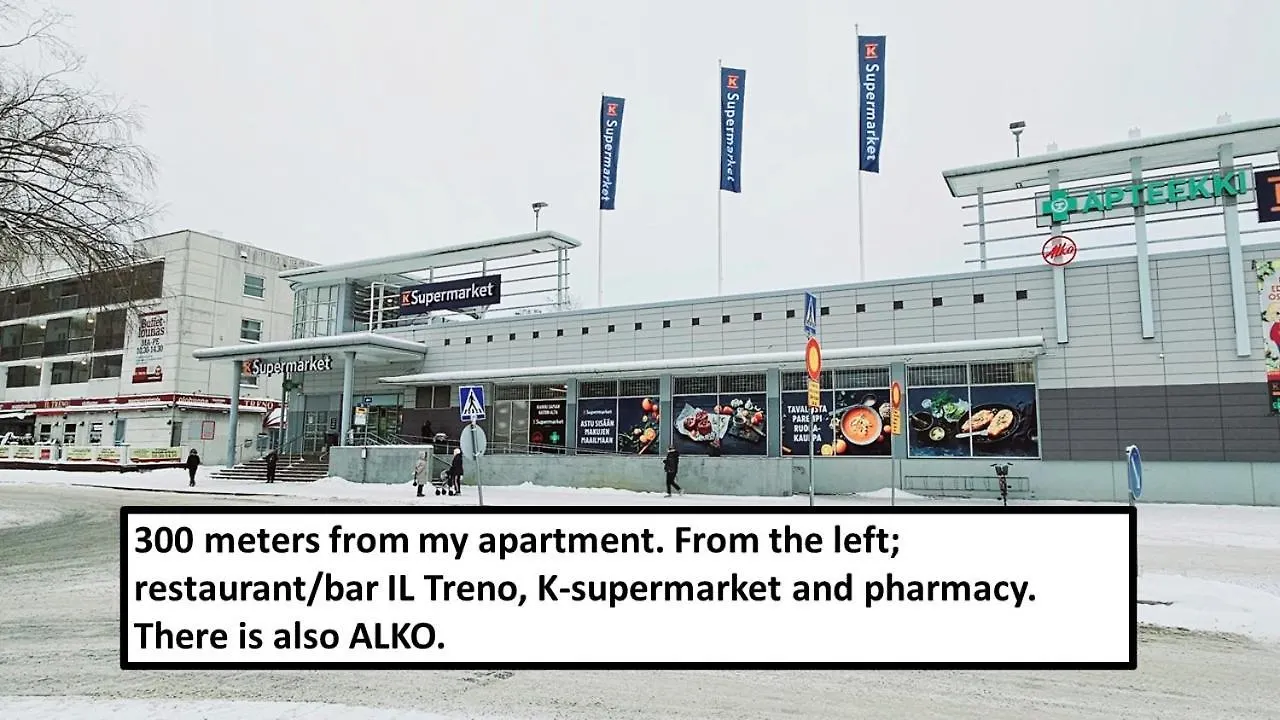 Top Floor 51M2, Balcony, 150 M Wifi, Free Own Parking Place, 300M Metro Helsinki